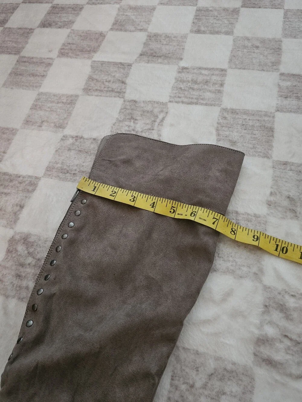 Madden Girl Taupe Over-the-Knee Block Heel Boots Size 8.5
